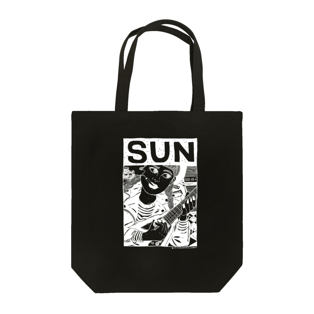 MIHO&SANTAshinjiteBOYSのSUN/BLACK トートバッグ