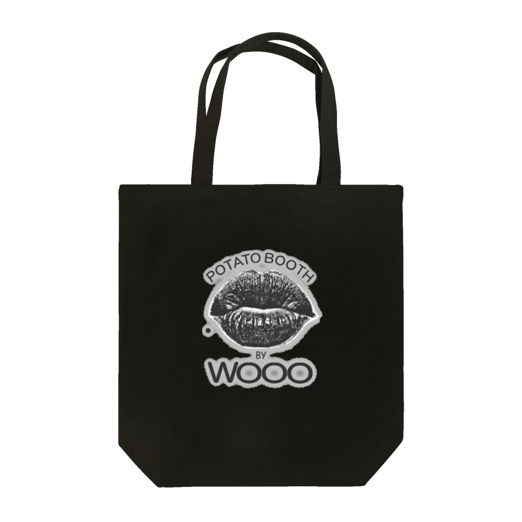 POTATO BOOTH BY WOOOのWOOO tote bag black トートバッグ