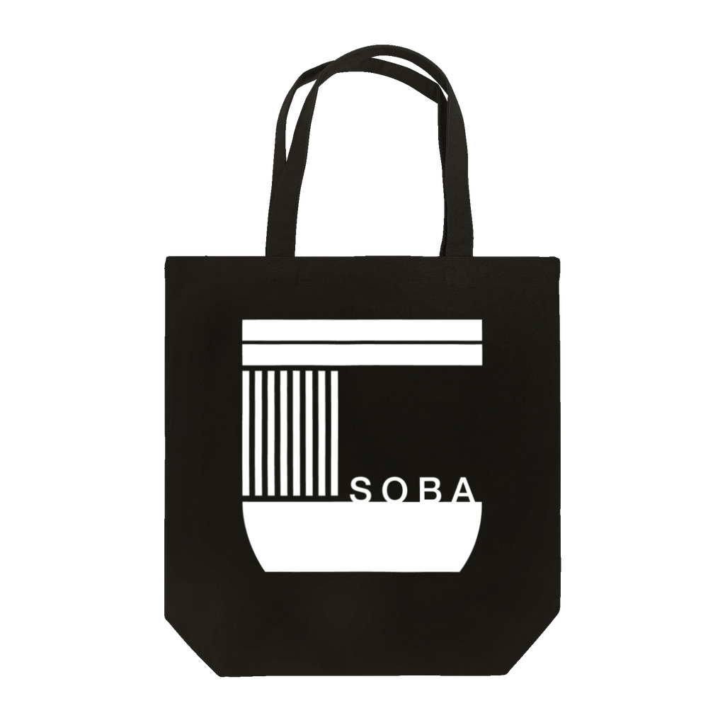 sho-designのsoba-logo SHIRO トートバッグ