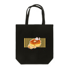 雑貨屋きゅう＠suzuri支店のにゃんこ＆食《くるみパン》しましまB トートバッグ