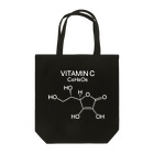 DRIPPEDのVITAMIN C C6H8O6-ビタミンC-白ロゴTシャツ Tote Bag