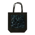 FrameCueの撮影雑貨店の撮影背景になるかも_大理石クラックBブラック Tote Bag