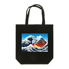 Drecome_Designの 紅富士波乗写楽 Tote Bag