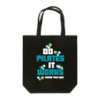 FOXY COLORSのピラティス PILATES ウェア パンダ Tシャツ blue Tote Bag