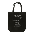 アタマスタイルのセロトニン(精神安定・感情コントロール)：化学：化学構造・分子式 トートバッグ