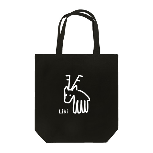 Libi(しか)白文字 Tote Bag