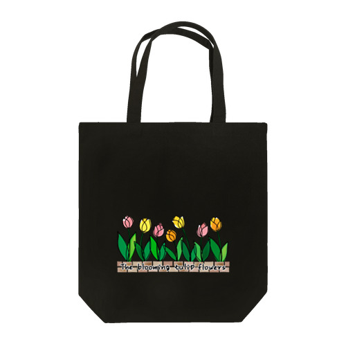The blooming tulip flowers トートバッグ