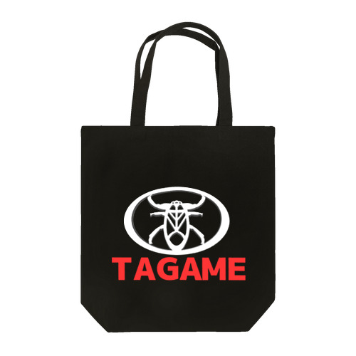 TAGAME (white) トートバッグ