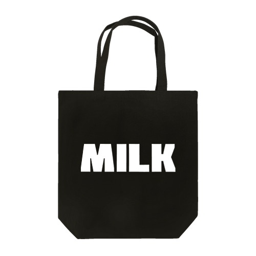 MILK ミルク B シンプルBIGロゴ ストリートファッション B トートバッグ