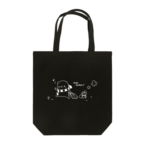 サポねこさんトート(黒) Tote Bag