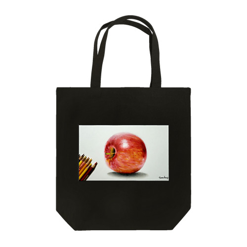りんごの絵 トートバッグ