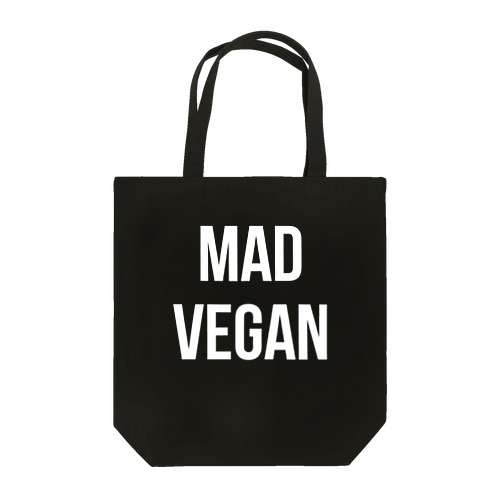 mad vegan（白文字） トートバッグ
