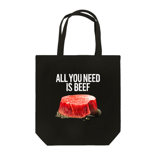 ALL YOU NEED IS BEEF トートバッグ