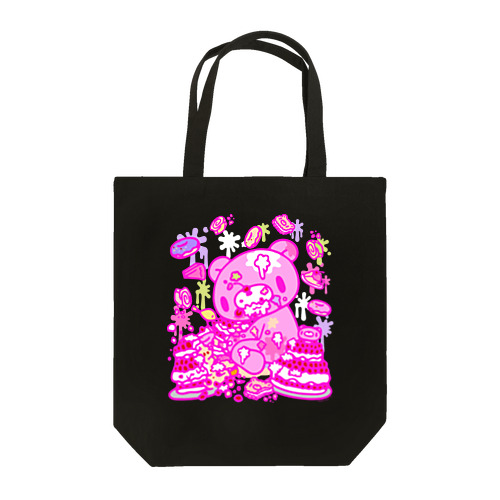 【各10点限定】いたずらぐまのグル〜ミ〜(8/special2/pink×blackback) Tote Bag