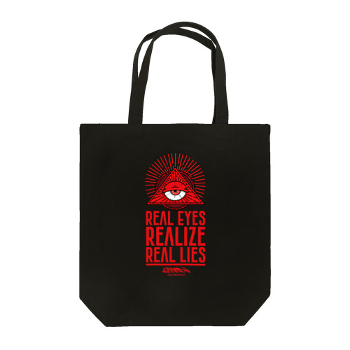 REAL EYES REALIZE REAL LIES (RED ver.) トートバッグ