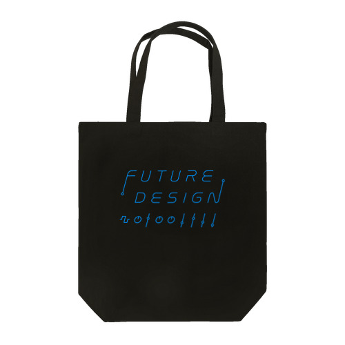 FUTURE DESIGN（水色ライン） Tote Bag