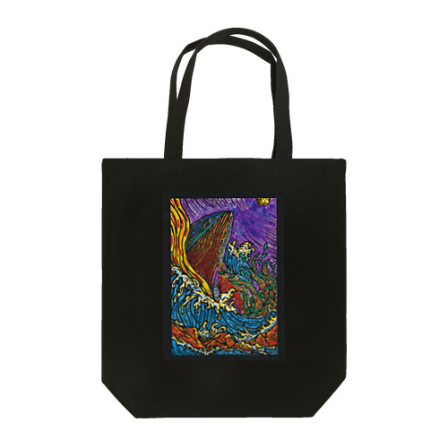 Whale Bound For The Moon Tote Bag