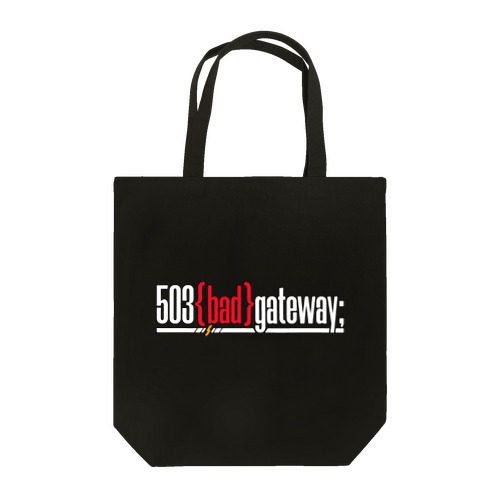 503 bad gatewayロゴ Tote Bag