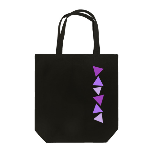 紫色の三角形 トートバッグ