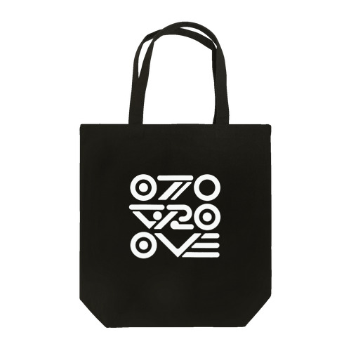 otogroove:ロゴ(3段ホワイト) トートバッグ
