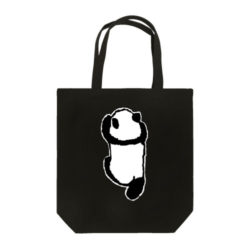 よじ登るパンダ(ブラック用) Tote Bag