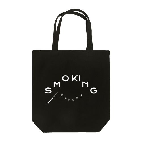 SMOKING OLDMAN#H <白ﾛｺﾞ/6色> Tote Bag