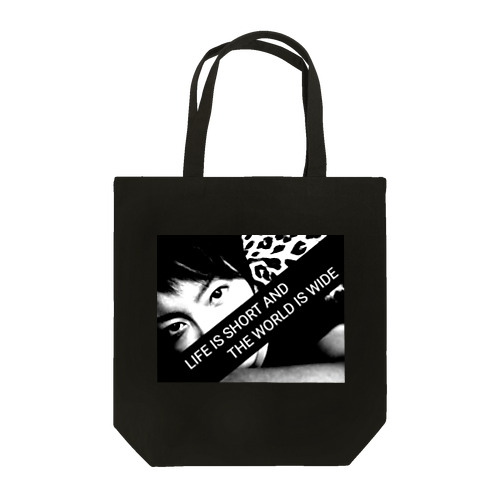 LIFE IS モノクロ Tote Bag