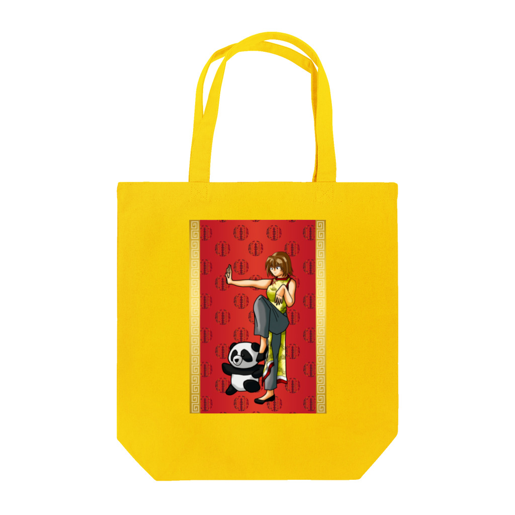 Drecome_Designのカンフーガール Tote Bag