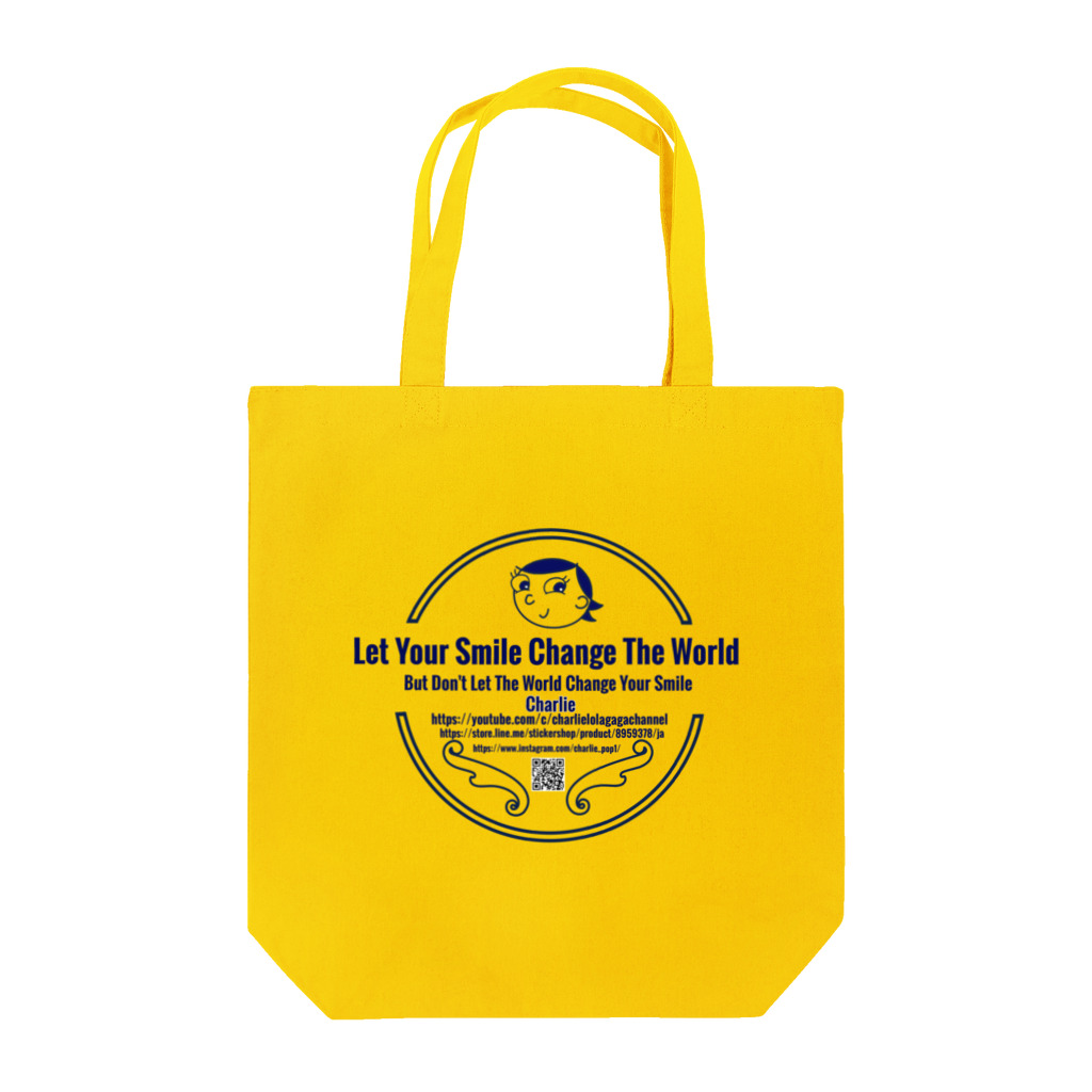 charlolのCharlie ロゴ　ブルー　 Tote Bag
