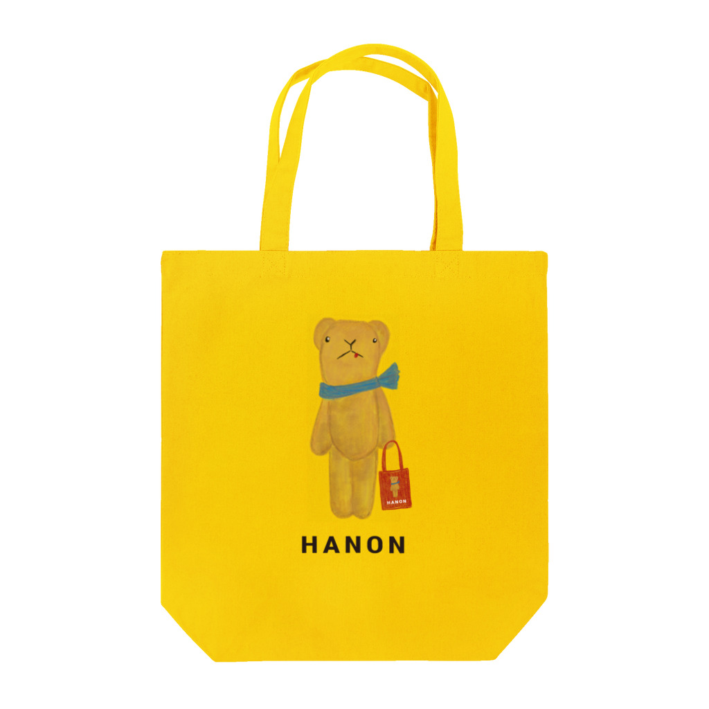 HANONのベロだしベア お買いもの トートバッグ