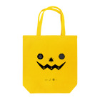metao dzn【メタヲデザイン】のハロウィンかぼちゃ（とおもいきやスピ） トートバッグ