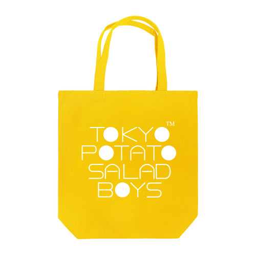 東京ポテトサラダボーイズ公式ネオクラシック(白)ロゴ トートバッグ