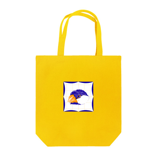 オレンジ×ブルーの文鳥 Tote Bag