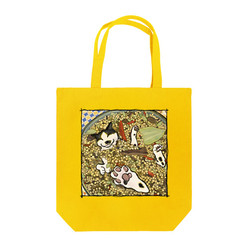 ガラムマサラと笑う猫 Tote Bag