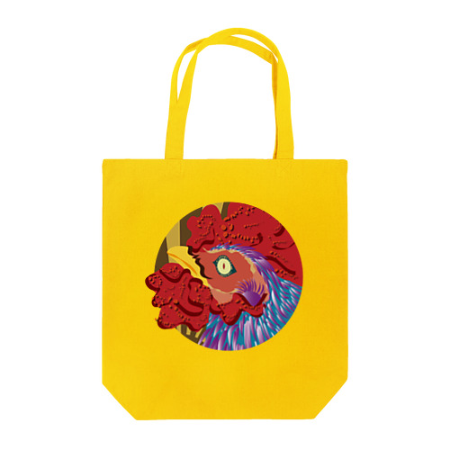 ZODIAC rooster（酉）　円 Tote Bag