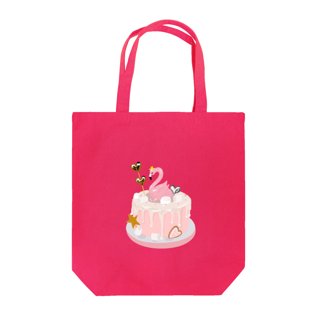 maruchanmのフラミンゴケーキ Tote Bag