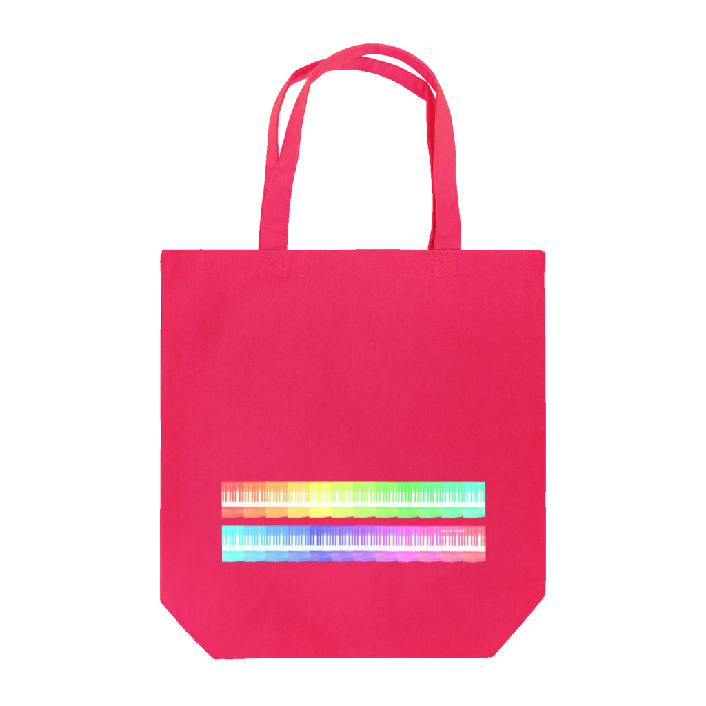 j8ie de vivre♪の三代目　タイプB 24色の鍵盤カラフル　ライトカラー Tote Bag