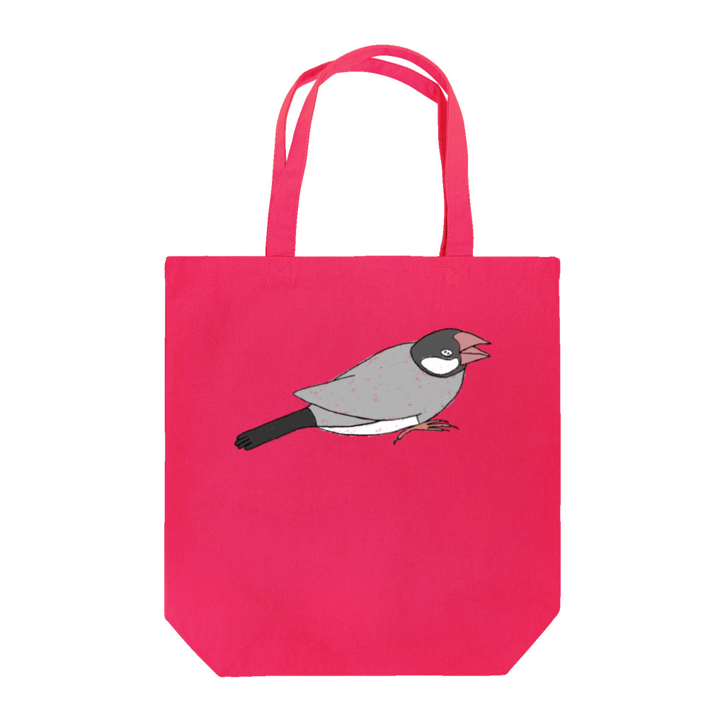 PiZakkuの威嚇する文鳥　カラー Tote Bag