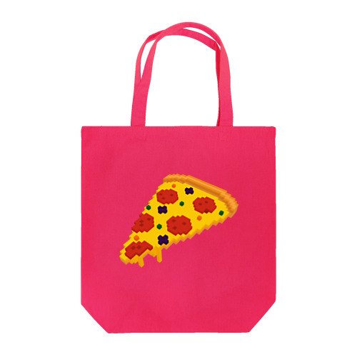 3Dドット ボクセル ピザ Tote Bag