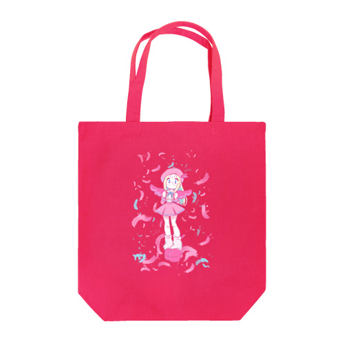 ピンクの羽の女の子 Tote Bag
