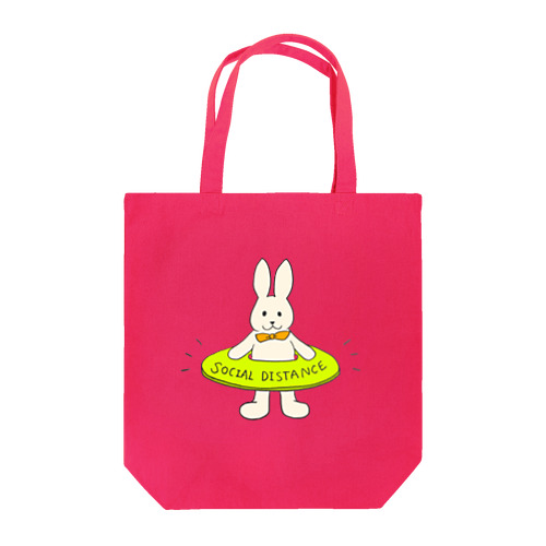 うさぎソーシャルディスタンス Tote Bag