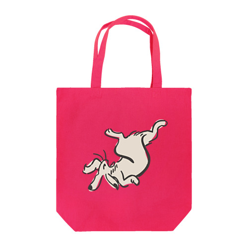 鳥獣ウサギ画 Tote Bag