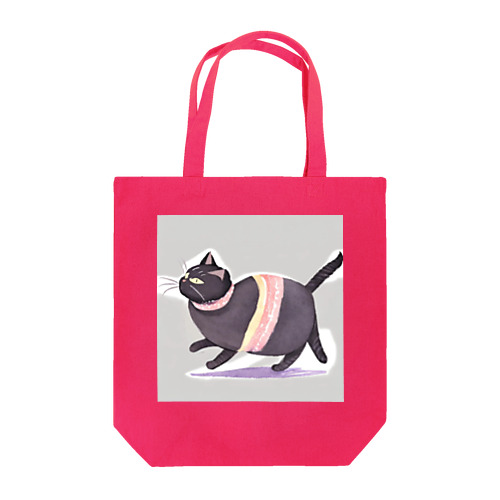 ふくよか黒猫 Tote Bag