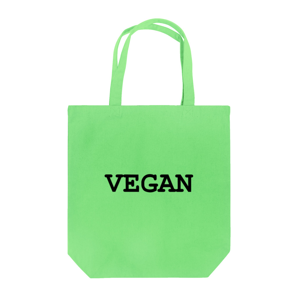 VEGAN SHOP FREEのVEGANロゴ（黒） トートバッグ