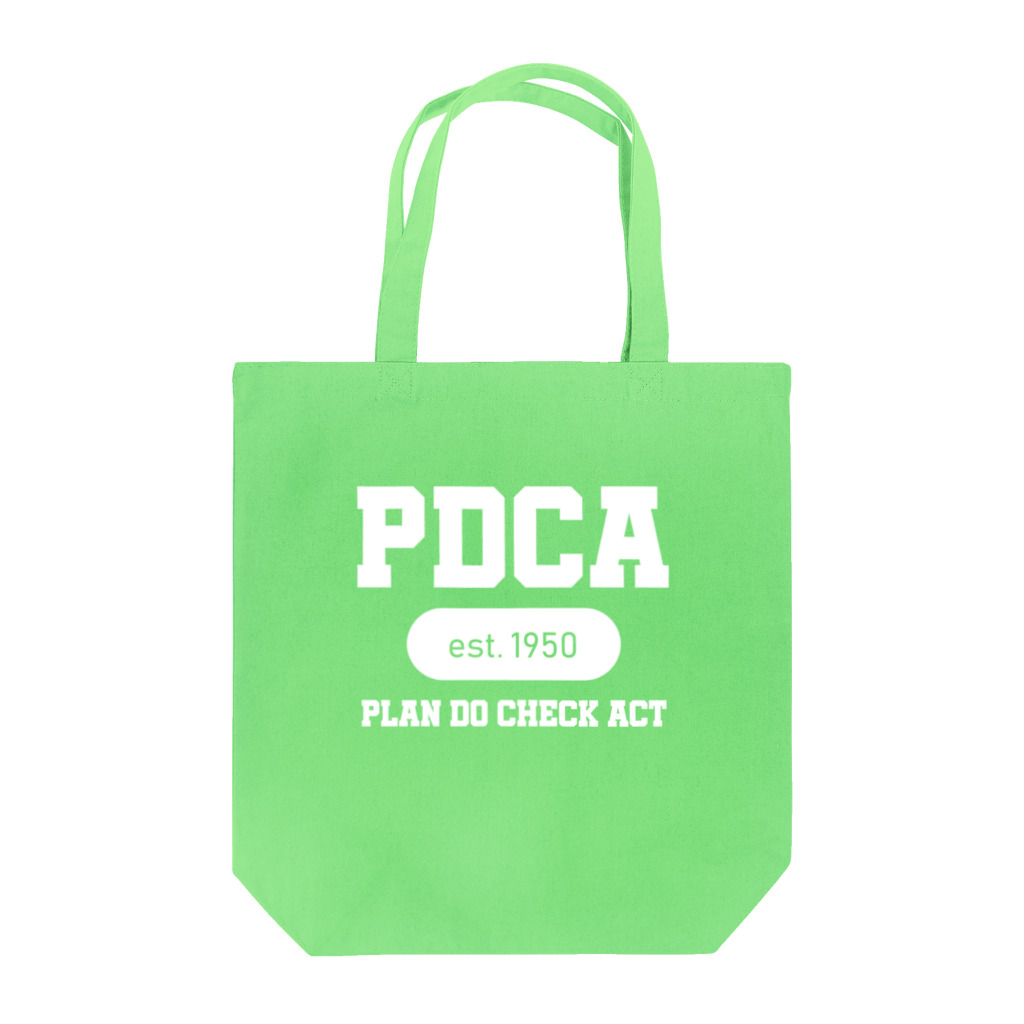 ゴンのPDCA（白） トートバッグ