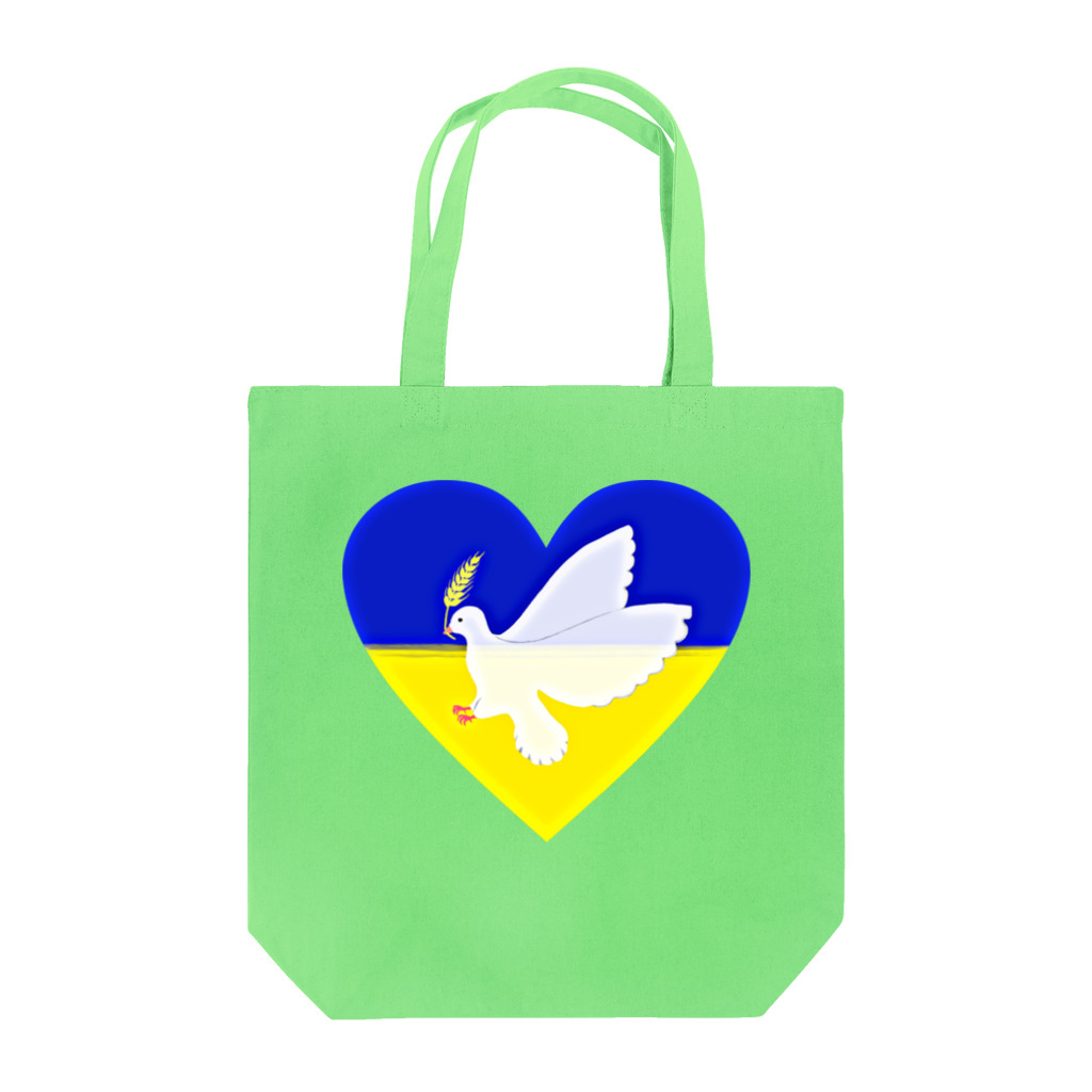 LalaHangeulのPray For Peace ウクライナ応援 Tote Bag