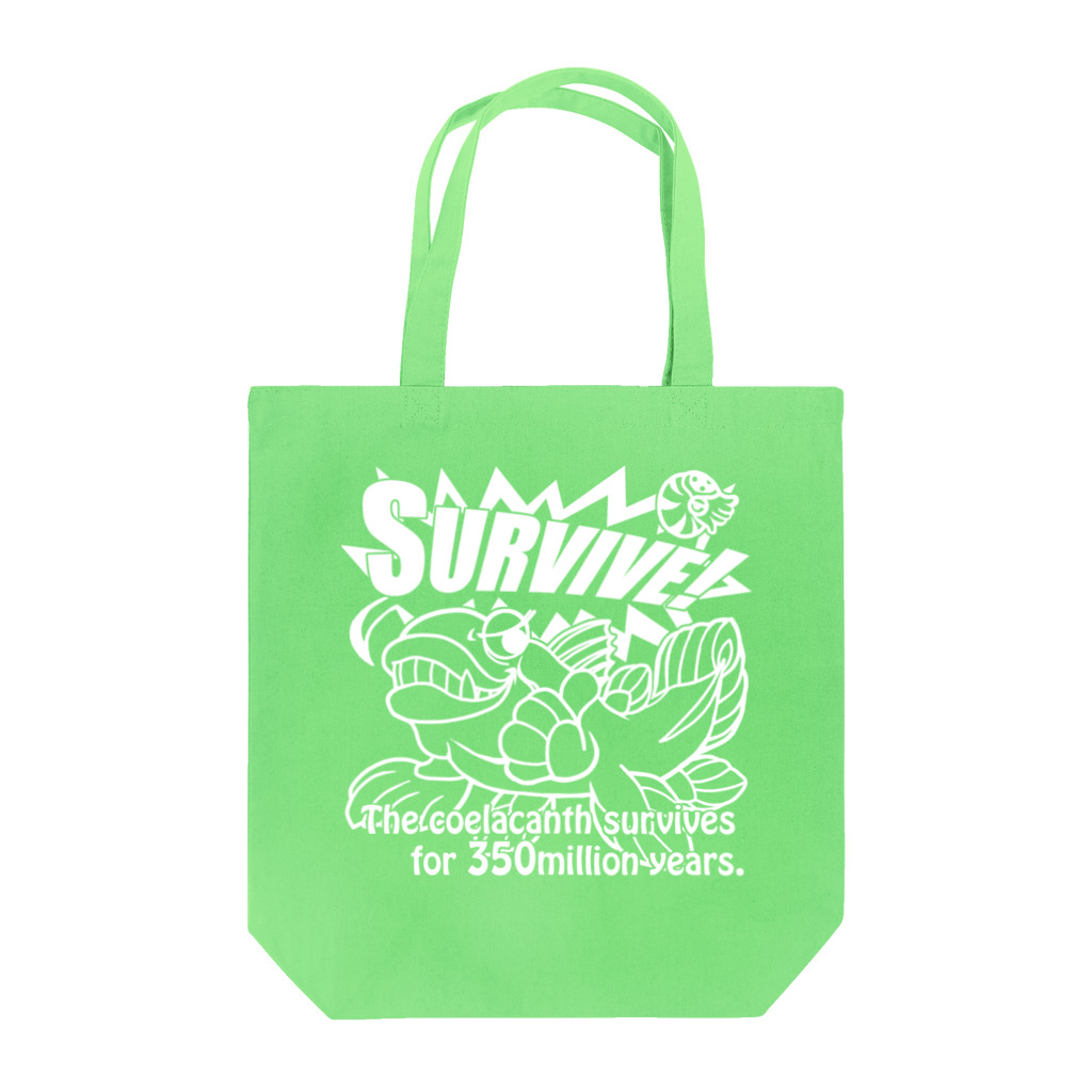 七式工房のシーラカンス・ホワイト Tote Bag