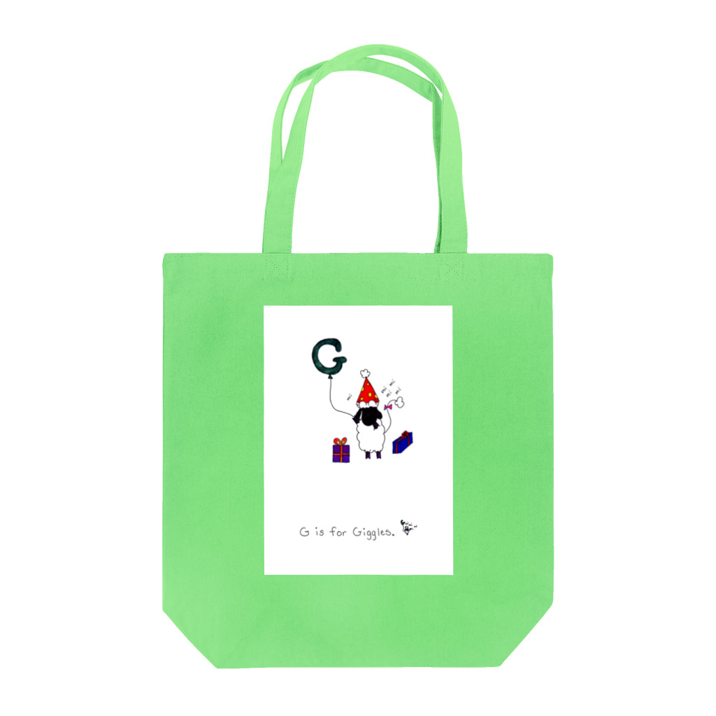 シープロジェクトのG is for Giggle Tote Bag