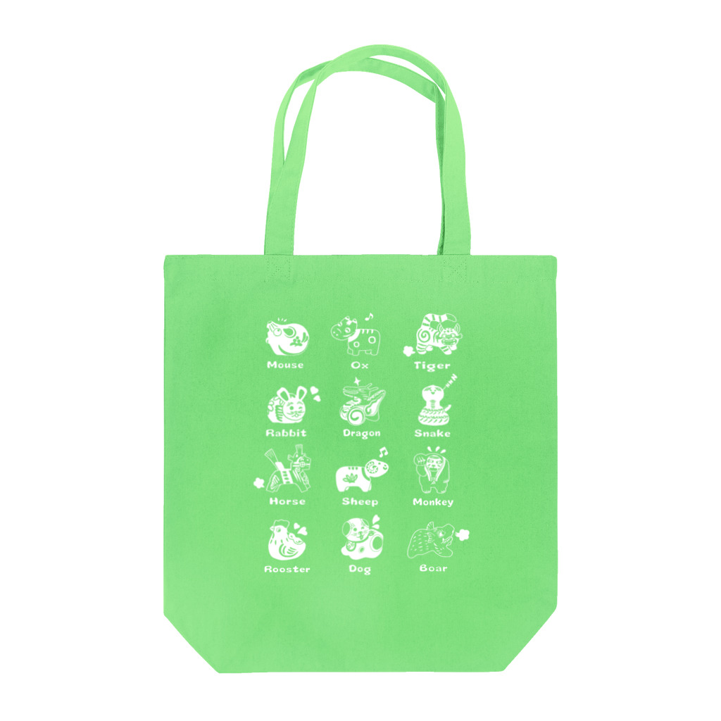 SU-KUのThe Zodiac of Fukushima(白抜き) Tote Bag