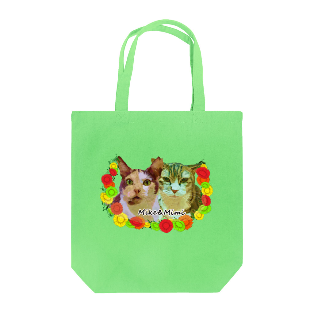 sasa9"のミケちゃん＆ミミちゃんチャリティー Tote Bag